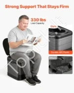 Sulankstomas nešiojamas tualetas, iki 150 kg , stovyklavimo tualetas su transportavimo krepšiu ir šiukšlių maišais - Image 5