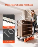 Sulankstomas platforminis vežimėlis, 299,37 kg keliamoji galia, 900 x 610 mm platforma - Image 2