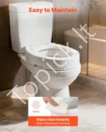 Tualeto Sėdynės Paaukštinimas Pailgoms Unitazų Sėdynėms iš HDPE - Image 6