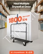 Tvirtas vežimėlis plokštėms ir kroviniams „du viename, 816 kg keliamoji galia, 914 x 610 mm platforma - Image 2
