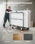 Tvirtas vežimėlis plokštėms ir kroviniams „du viename, 816 kg keliamoji galia, 914 x 610 mm platforma - Image 4