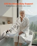 Vonios lenta su rankena, 150 kg apkrova, reguliuojama 41 cm – 62 cm pločio vonioms - Image 4