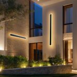 Modernūs LED lauko sieniniai šviestuvai, 2 vnt. komplektas (1000 mm)