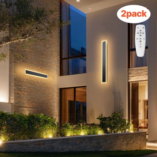 de2FHWBDBDRGBDDKD1O7E001V72Fgoods_img-v32Foutdoor-wall-light-m100-1.2.jpg Modernūs dimeriuojami LED lauko sieniniai šviestuvai, 2 vnt. komplektas (600 mm) - Image 1