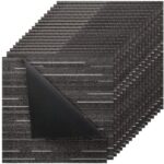 Savaime lipnios modulinės kiliminės plytelės 610x610 mm (24 vnt.) – Pilka spalva