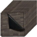 Savaime lipnios modulinės kiliminės plytelės 610x610 mm (24 vnt.) – Pilkai ruda spalva