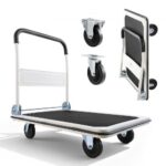 Sulankstomas platforminis vežimėlis, 299,37 kg keliamoji galia, 900 x 610 mm platforma