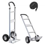 Aliuminis transportavimo vežimėlis su tvirtinimo diržu, 227 kg, 480x500x1340 mm