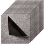 Savaime lipnios kiliminės plytelės 457 x 457 mm (10 vnt.) – Tamsiai ruda spalva