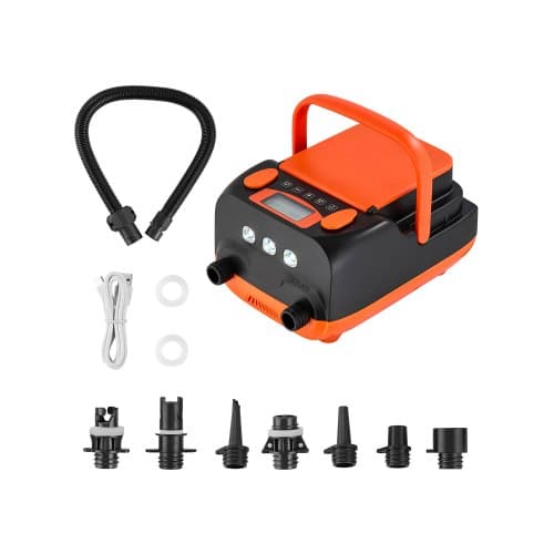 us2FJBDDQB20PSICOCUDDV92Fgoods_img-v12Fpaddle-board-pump-m100-1.2.jpg VEVOR Paddle Board Pump Rechargeable Battery-Powered 20PSI with LED Light - Image 1