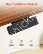 4 kojų elektrinis reguliuojamo aukščio stalo rėmas, 70–117 cm, su dvigubu varikliu ir 4 aukščio atminties nustatymais - Image 6
