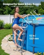 A formos baseino kopėčios, 4 laiptelių, skirtos 132 cm aukščio sienoms - Image 2