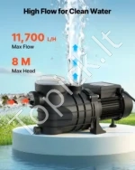 Antžeminio baseino siurblys, 250 W, 11 700 l/h, su filtravimo krepšeliu - Image 2