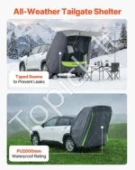 Automobilio galinės dalies palapinė su stogeliu nuo saulės, PU2000 mm - Image 5