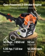 Benzininis aukštapjovė-genėtuvas, 52 cm³, 2-taktis, 35,5 cm pjovimo juosta - Image 3