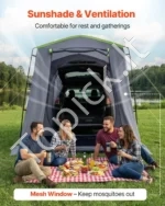 Didelė SUV automobilių palapinė 5–9 asmenims, 2440 x  800 mm, PU3000 mm - Image 4