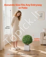 Dirbtiniai rutuliniai medžiai su smaigais į žemę (2 vnt. komplektas), 559 mm - Image 3