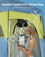 Dviguba mobili dušo ir persirengimo palapinė, 2 kambarių dizainas - Image 4