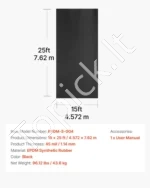 EPDM guminė stogo danga, 4,57 m x 7,62 m (15 x 25 pėdų), 1,14 mm (45 mil) storio - Image 7