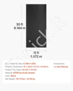 EPDM guminė stogo danga, 4,57 m x 9,14 m (15 x 30 pėdų), 1,14 mm (45 mil) storio - Image 7