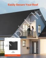 EPDM guminė stogo danga, 6,1 m x 6,1 m (20 x 20 pėdų), 1,14 mm (45 mil) storio - Image 2