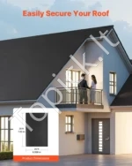 EPDM guminė stogo danga, 6,1 m x 7,62 m (20 x 25 pėdų), 1,14 mm (45 mil) storio - Image 3