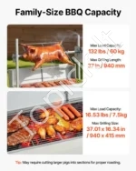 Elektrinė kepsninė su besisukančiu iešmu, 60 kg apkrova, 7 aukščio lygiai - Image 3