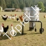 Elektrinė paukščių pešimo mašina su 500 mm būgnu ir 900 W varikliu - Image 8