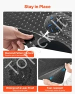 Guminė garažo grindų danga, 1,2 x 2,13 m PVC rulonas su deimantiniu raštu, 2,2 mm - Image 4