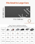 Guminė garažo grindų danga, 2,28 x 5,2 m PVC rulonas su deimantiniu raštu, 2,2 mm - Image 2