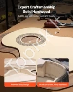 Klasikinė gitara, 780 mm, liepos medienos komplektas pradedantiesiems su priedais, rožinė - Image 4