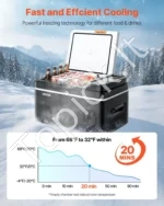 Kompresorinis automobilinis šaldytuvas, 22 l, 12/24/220 V, su programėle - Image 3