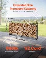 Lauko malkų laikiklis su vandeniui atspariu uždangalu, 257 cm, 299 kg keliamoji galia - Image 3