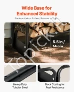 Lauko malkų laikiklis su vandeniui atspariu uždangalu, 257 cm, 299 kg keliamoji galia - Image 5