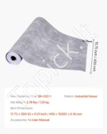Lipnūs tapetai 40 cm x 15 m, tamsiai pilki, industrinio stiliaus ir atsparūs vandeniui - Image 7