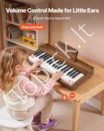 Medinis skaitmeninis pianinas vaikams, 37 klavišai - Image 4