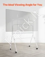 Mobilus televizoriaus stovas su ratukais, ekranams nuo 89 cm iki 254 cm, iki 90 kg - Image 5