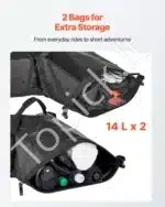 Motociklo šoninių krepšių komplektas, 28 L (14 L x 2) - Image 3