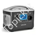 Nešiojama elektros energijos stotelė, 600W, 493Wh LiFePO4 akumuliatorius - Image 2