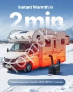 Portatyvus dyzelinis oro šildytuvas 8kW su Bluetooth“ programėle ir 7L kuro baku (385 x 300 x 300 mm) - Image 3