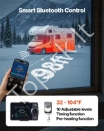 Portatyvus dyzelinis oro šildytuvas 8kW su Bluetooth valdymu ir LCD ekranu (380 x 150 x 410 mm) - Image 4
