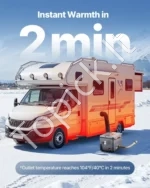 Portatyvus dyzelinis oro šildytuvas 8kW su Bluetooth valdymu ir priedais (425 x 320 x 310 mm) - Image 3