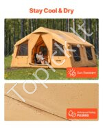 Pripučiama kempingo/iškylos palapinė/pavėsinė 8–12 asmenų - Image 5