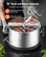 Rankinis lapų ir žiedų trimeris, 415 mm dubens formos derliaus apdorojimo/nuėmimo mašina - Image 2