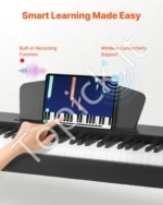 Skaitmeninis pianinas su 88 pilno svorio klavišais, 238 tonais ir įrašymo funkcija (be stovo) - Image 5