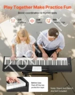 Skaitmeninis pianinas su 88 pilno svorio klavišais, 238 tonais ir įrašymo funkcija (be stovo) - Image 4
