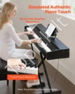 Skaitmeninis pianinas su 88 pilno svorio klavišais, 238 tonais ir įrašymo funkcija (be stovo) - Image 2