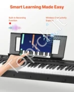 Skaitmeninis pianinas su 88 pilno svorio klavišais, X formos stovu ir 280 tonų - Image 4