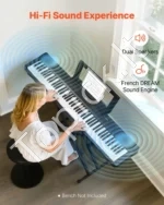 Skaitmeninis pianinas su 88 pilno svorio klavišais, X formos stovu ir 280 tonų - Image 2