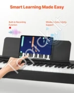Skaitmeninis pianinas su 88 pilno svorio klavišais, baldiniu stovu ir įrašymo funkcija - Image 5